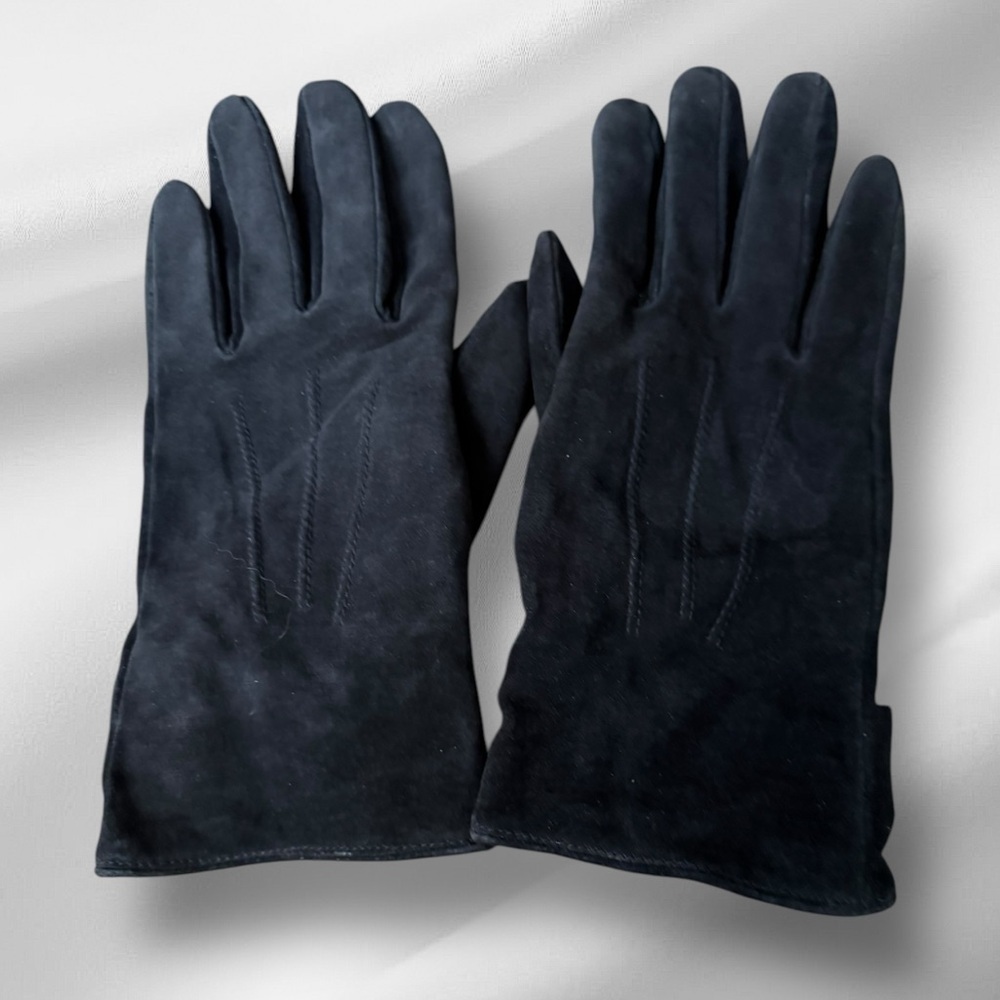 Aris Black Leather Gloves‎